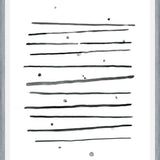 Cuadro Watercolor lines & dots - horizontal