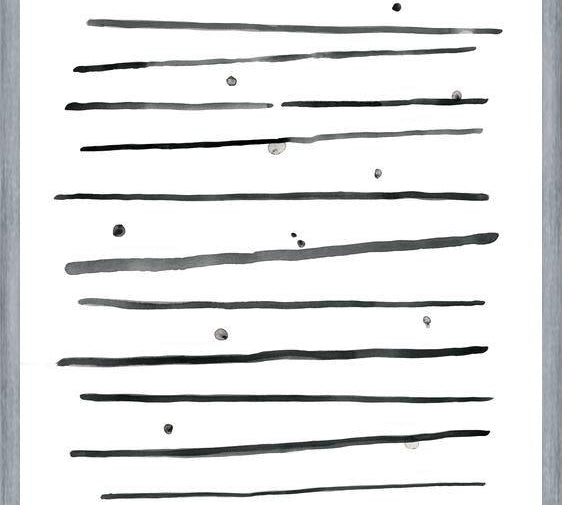 Cuadro Watercolor lines & dots - horizontal