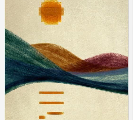 Cuadro Abstract Mountains 6