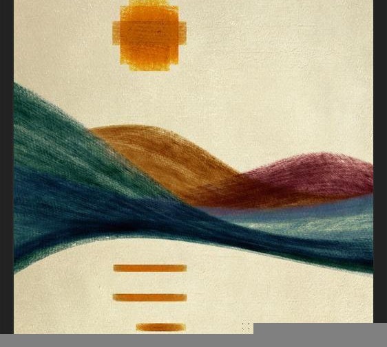 Cuadro Abstract Mountains 6