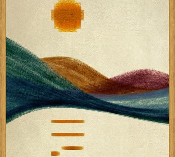 Cuadro Abstract Mountains 6