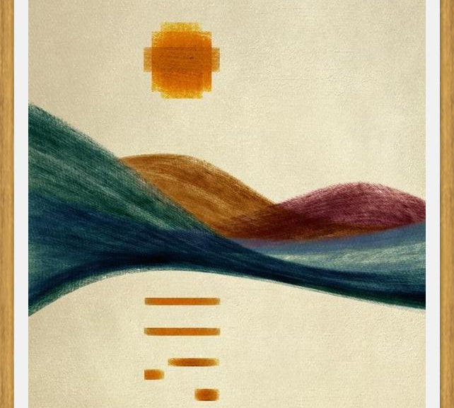 Cuadro Abstract Mountains 6