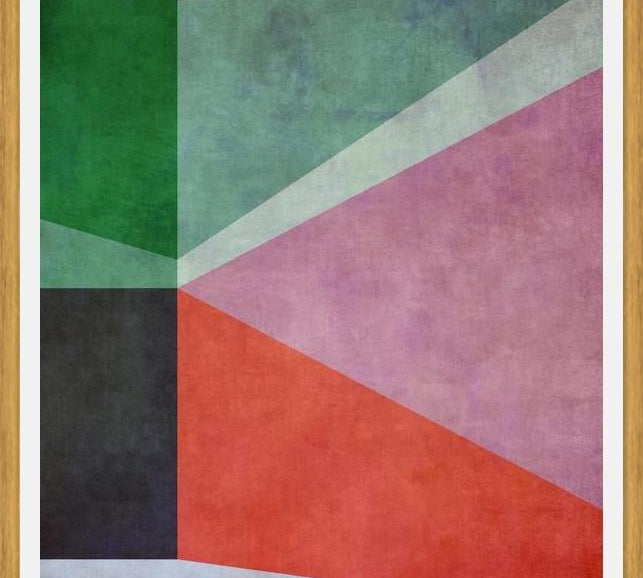 Cuadro Textured Geometric Pattern V