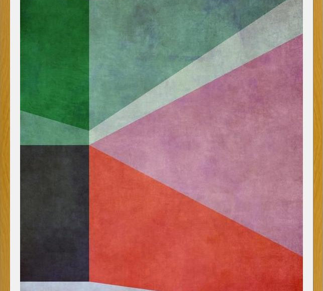 Cuadro Textured Geometric Pattern V