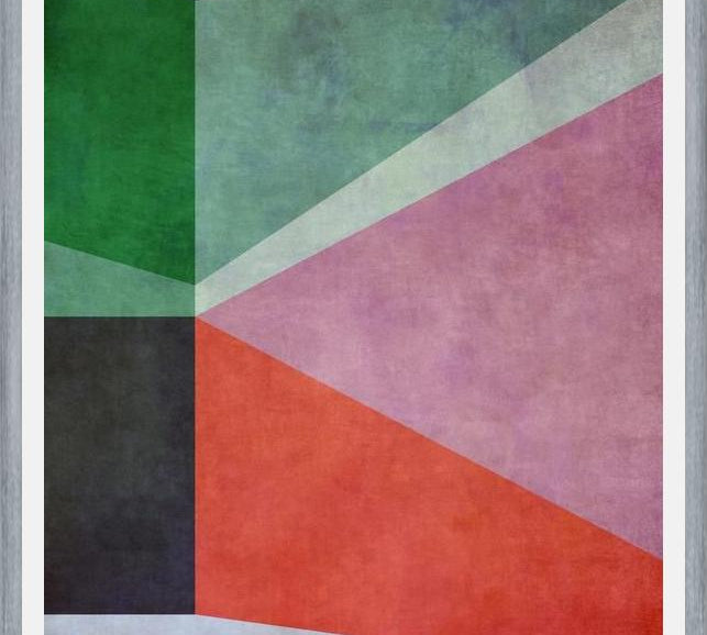 Cuadro Textured Geometric Pattern V