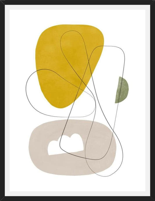 Cuadro Abstraction with gray lines 1