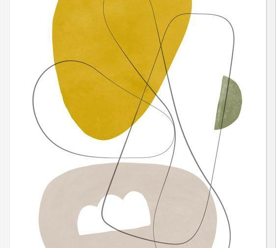 Cuadro Abstraction with gray lines 1