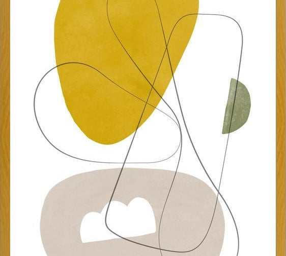 Cuadro Abstraction with gray lines 1