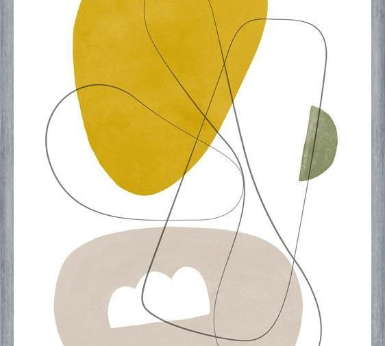 Cuadro Abstraction with gray lines 1