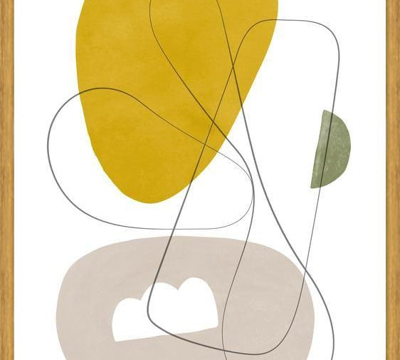 Cuadro Abstraction with gray lines 1