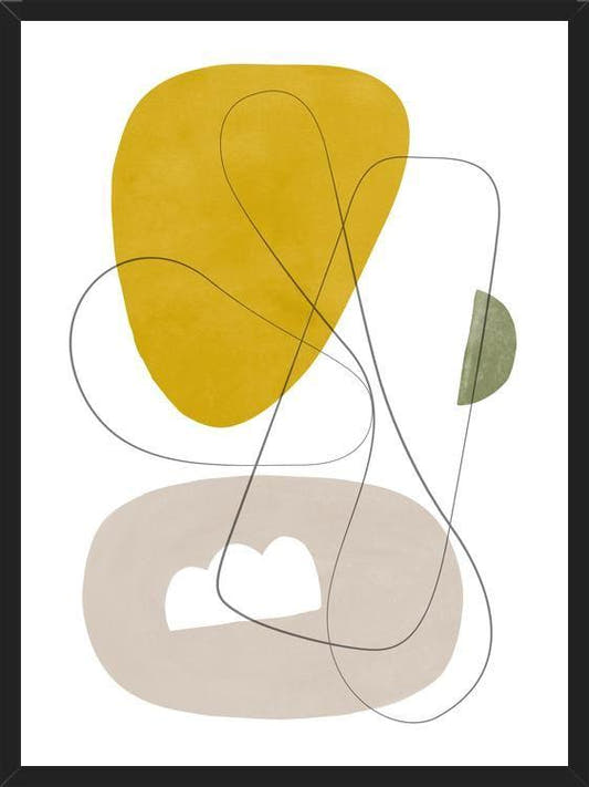 Cuadro Abstraction with gray lines 1