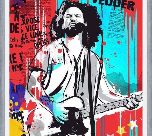 Cuadro Eddie Vedder pop art