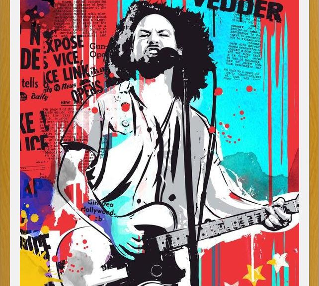 Cuadro Eddie Vedder pop art