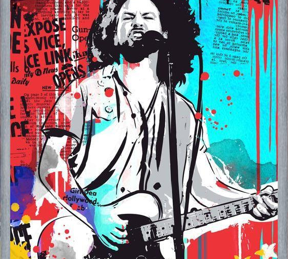 Cuadro Eddie Vedder pop art