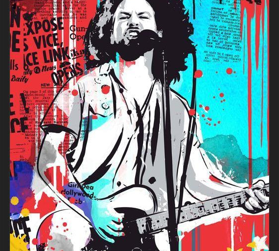 Cuadro Eddie Vedder pop art