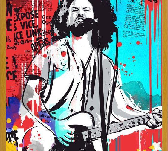 Cuadro Eddie Vedder pop art