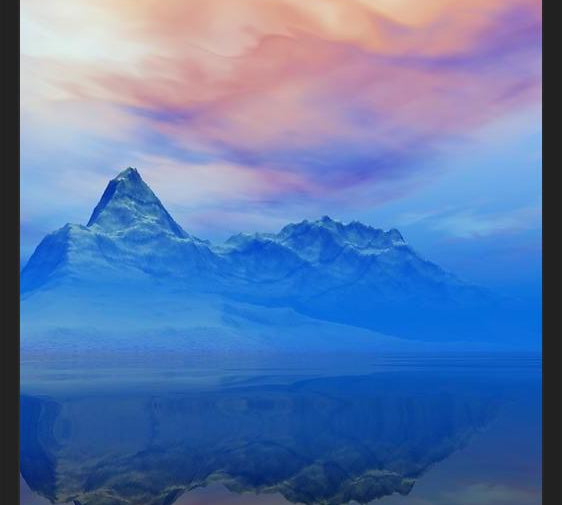 Cuadro Snowy Mountains Sunset 5