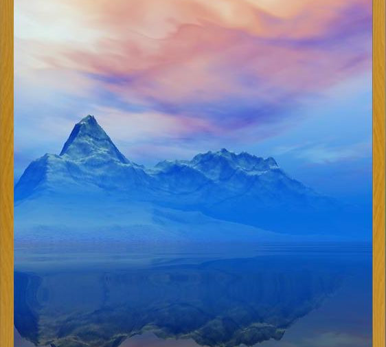 Cuadro Snowy Mountains Sunset 5