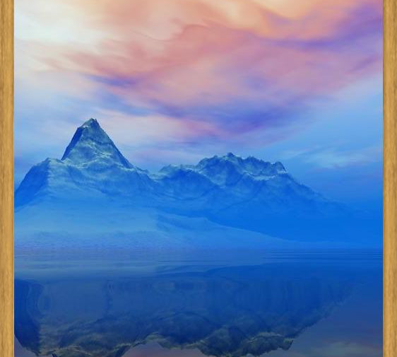 Cuadro Snowy Mountains Sunset 5