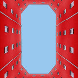 Canvas edificio rojo