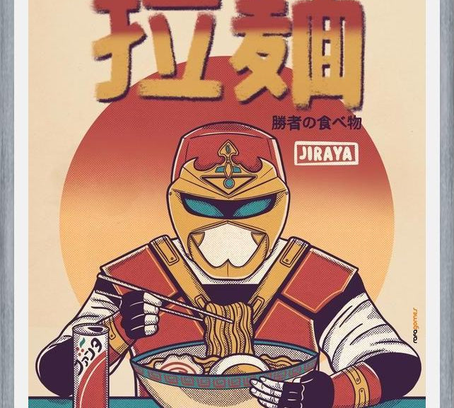 Cuadro Jiraya Eating Ramen