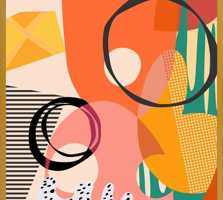 Cuadro Meeting of Shapes and Patterns
