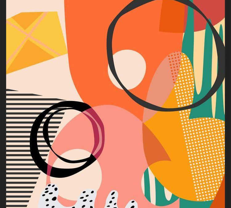 Cuadro Meeting of Shapes and Patterns