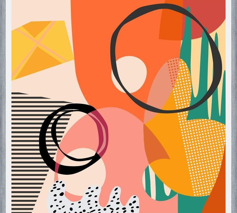 Cuadro Meeting of Shapes and Patterns