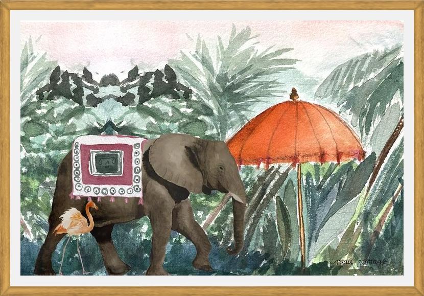 Cuadro Elefante Oriental