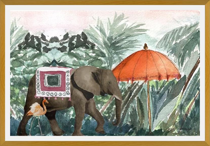 Cuadro Elefante Oriental