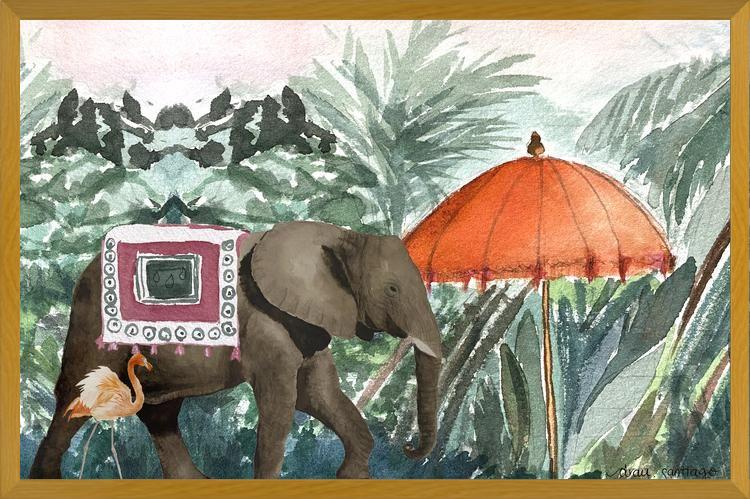 Cuadro Elefante Oriental