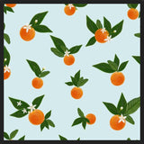 Cuadro Orange and Orange Flowers Pattern