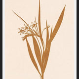 Cuadro Minimal plant - gold