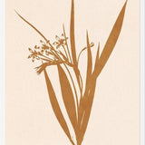 Cuadro Minimal plant - gold