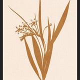 Cuadro Minimal plant - gold