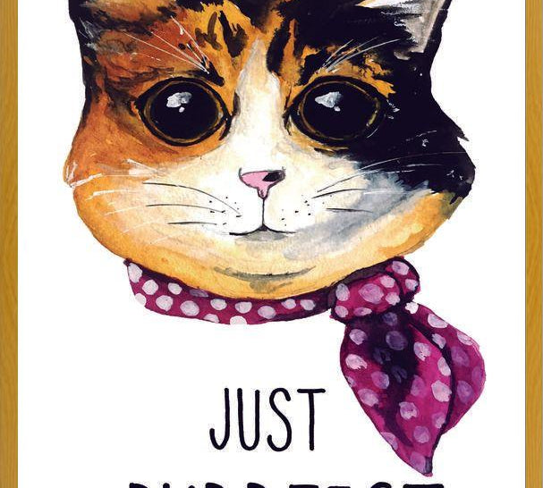 Cuadro gatita calico