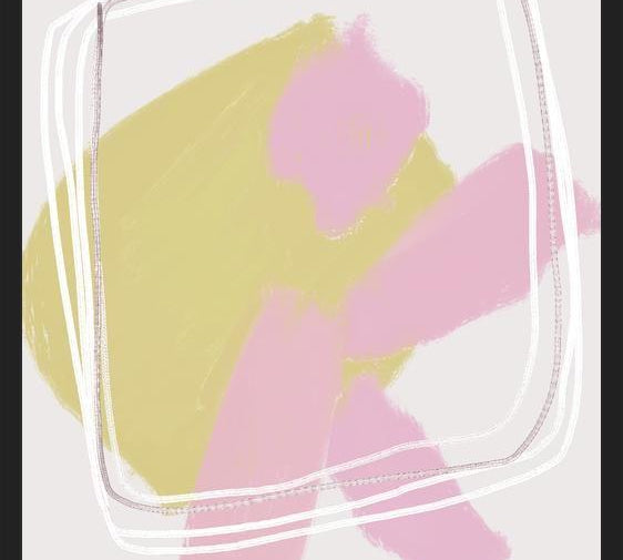 Cuadro Quirky shapes pink