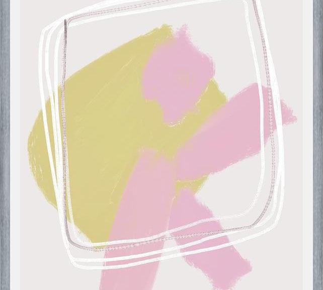 Cuadro Quirky shapes pink