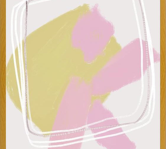Cuadro Quirky shapes pink