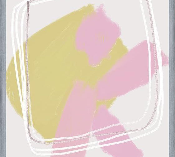 Cuadro Quirky shapes pink