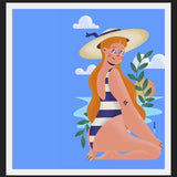Cuadro Mujer en la Playa