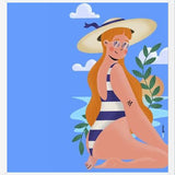 Cuadro Mujer en la Playa
