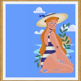 Cuadro Mujer en la Playa