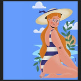Cuadro Mujer en la Playa