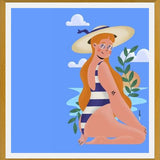 Cuadro Mujer en la Playa