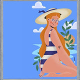 Cuadro Mujer en la Playa