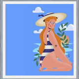 Cuadro Mujer en la Playa