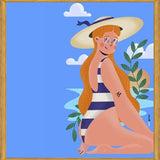 Cuadro Mujer en la Playa