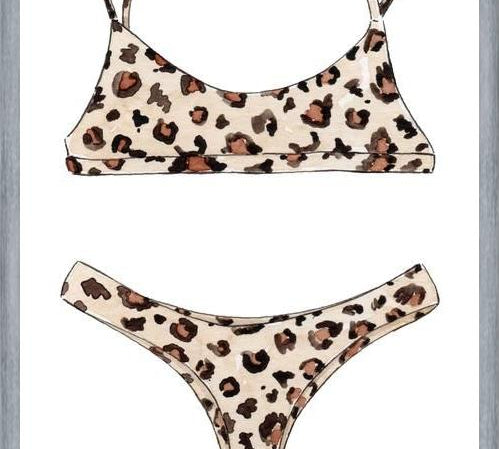 Cuadro Leopard Bikini