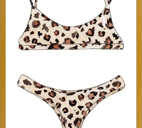 Cuadro Leopard Bikini